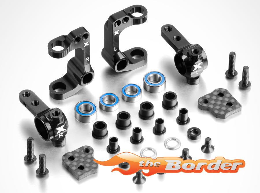 XRAY Alu Steering Blocks & C-Hubs Set 320903 - Afbeelding 2