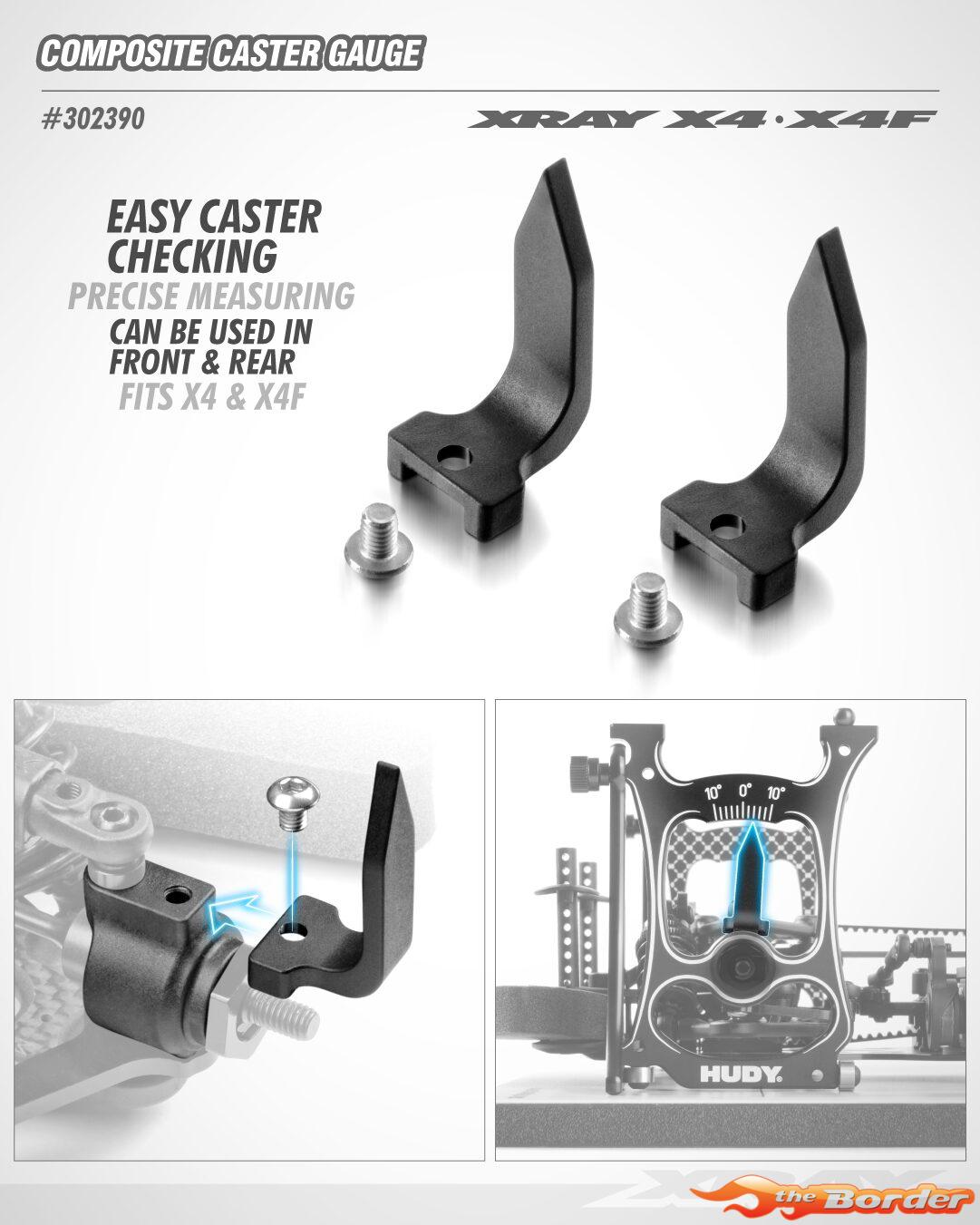XRAY Composite Caster Gauge (2) 302390