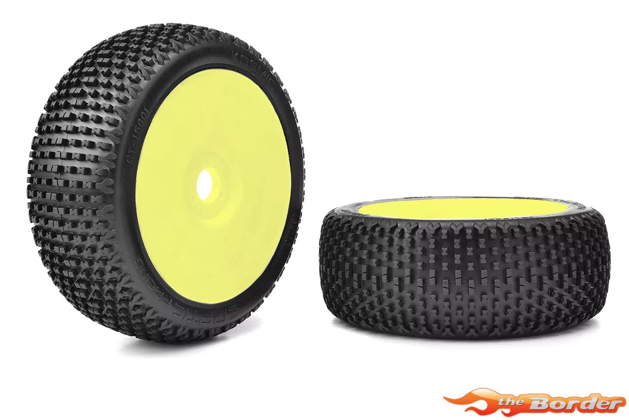 Captic Racing - KOSMIC - 1/8 Buggy Tires CR-4 (Super Soft) Yellow (2Pcs) CT-15001-4-Y - Afbeelding 4
