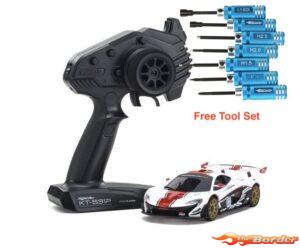 Kyosho Mini-Z MR03 RWD McLaren P1 GTR White - Red (W-MM/ KT531P) 32324WR
