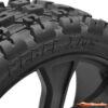 Corally - XL6S Tires - Rebel XMS - Low Profile - Glued on Black Rims - 1 Pair C-00180-856 - Afbeelding 2