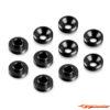 Hudy Alu Countersunk Servo Shim - Black (10) 296509-K - Afbeelding 2