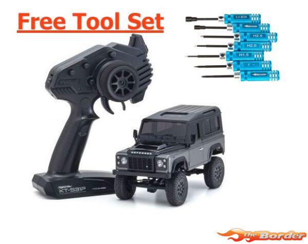 Kyosho Mini-Z 4x4 MX-01 Land-Rover Defender 90 Corris Gray/ Black 32526GM