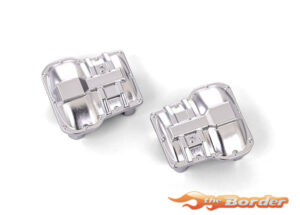 Traxxas Differential cover, front or rear (statin chrome) (2) (for TRX-4M) 9738-SATIN