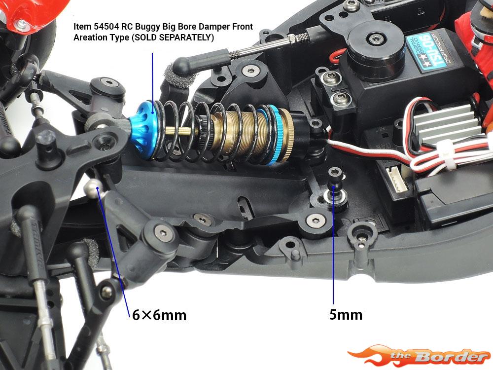 Tamiya TD2 Mount Pivot Set for Big Bore Dampers (Front) 22060 - Afbeelding 3