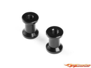 XRAY Alu Rear Brace Mount 12mm - Black (2) 373077