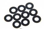 Yeah Racing Alu M3 Flat Washer Shim 0.25mm 10pcs Black YA-0390-025BK