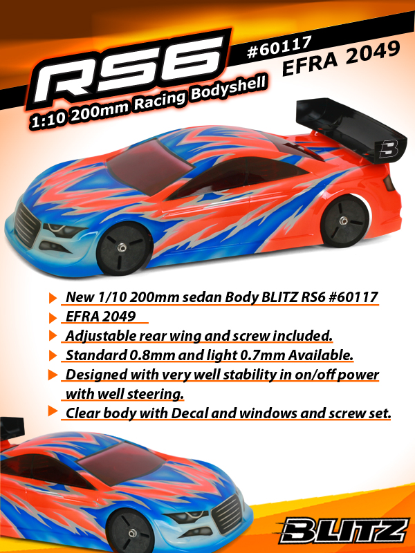 BLITZ AUDI RS6 (200mm) EFRA 2049 60117 - Afbeelding 2