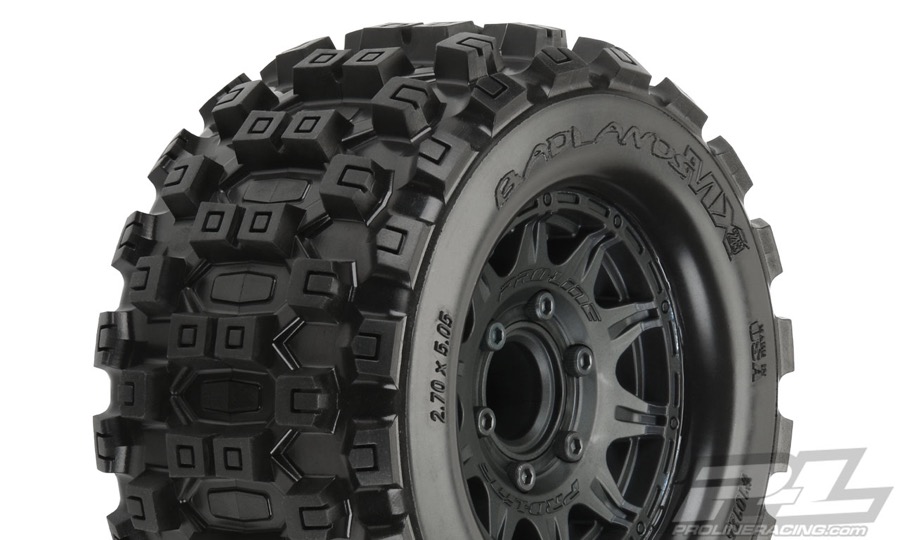 ProLine Badlands 2.8” MTD Raid Black 6x30 Tires Mounted 10125-10