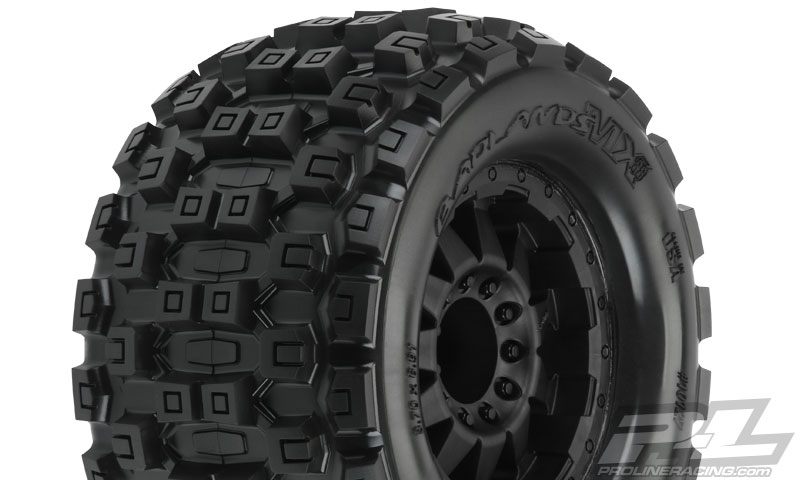 Proline Badlands MX38 3.8" (Traxxas Style Bead) All Terrain Tires Mounted PR10127-13 - Afbeelding 2