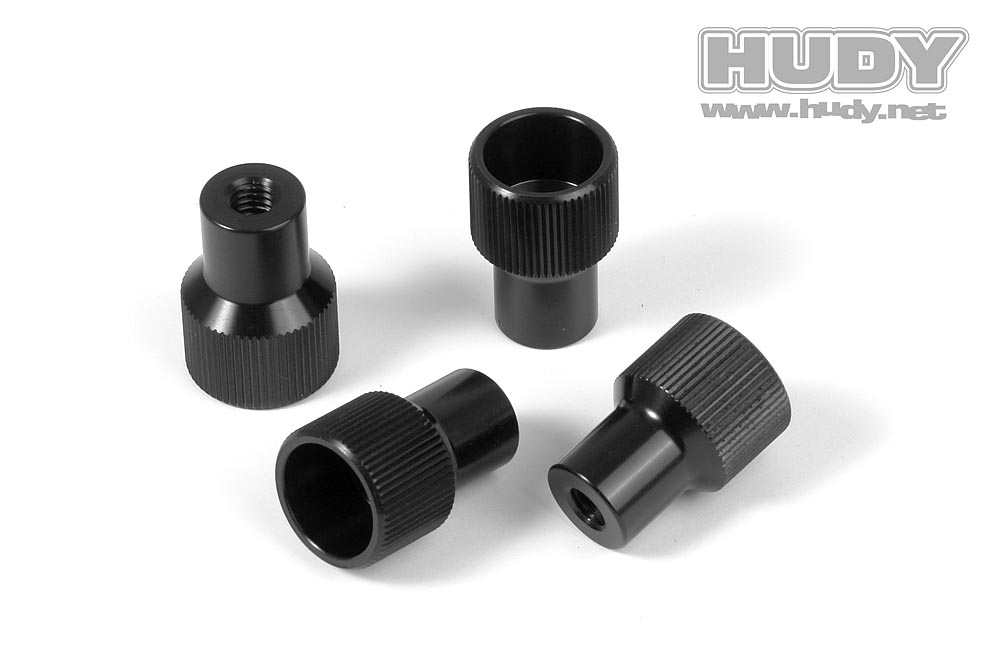 HUDY ALU NUT FOR 1/5 ON-ROAD SET-UP SYSTEM (4) 109560 - Afbeelding 2