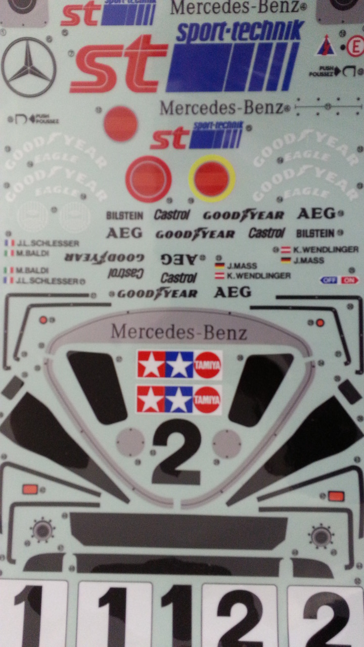 Tamiya Decal Sheet Mercedes C11 58088 9495113