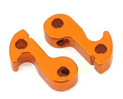 XRAY ALU FRONT WHEEL LOCK - SWISS 7075 T6 - ORANGE (2) 345260-O - Afbeelding 2