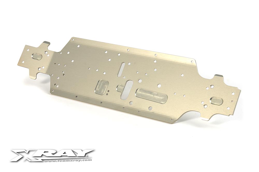 XRAY XB9 Alu Chassis - Swiss 7075 T6 (3MM) - Hard Coated 351106 - Afbeelding 2