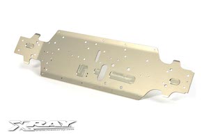 XRAY XB9 Alu Chassis - Swiss 7075 T6 (3MM) - Hard Coated 351106 - Afbeelding 3