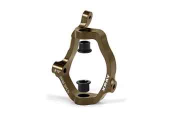 XRAY XB808 Alu Caster Block 10° Right - Swiss 7075 T6 - Hard Coated 352216