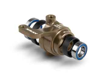 XRAY XB808 Alu Steering Block Right - Swiss 7075 T6 - Hard Coated 352256