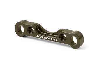 XRAY XB808 Alu Rear Lower Susp. Holder 0°-2° - Front - Swiss 7075 T6 (7mm) - Hard Coated 353314