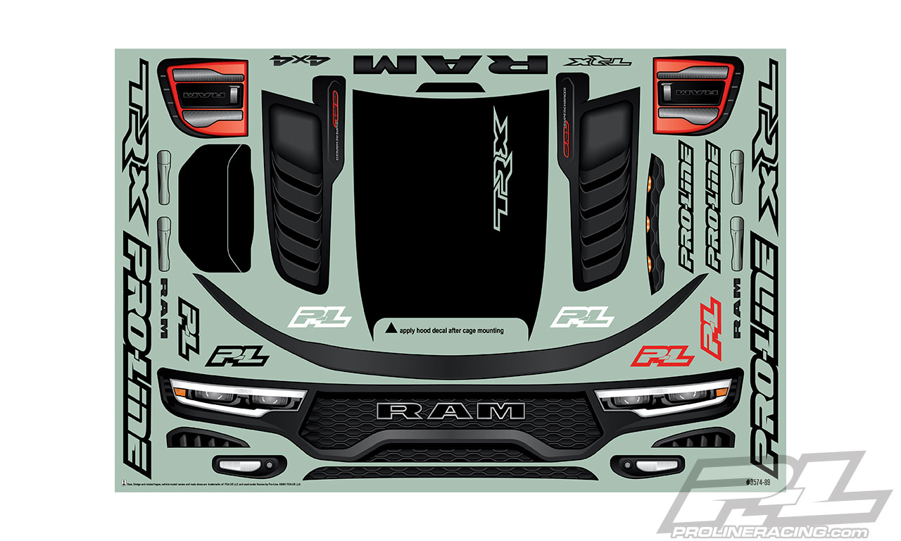 ProLine Pre-Cut 2021 Ram 1500 TRX Clear Body X-Maxx 3574-17