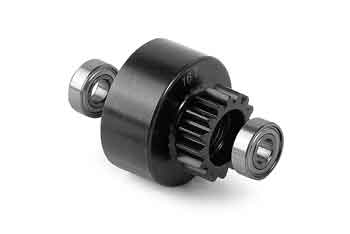 XRAY XB808 Clutch Bell 16T with Oversized 5x12x4mm Ball-Bearings 358526