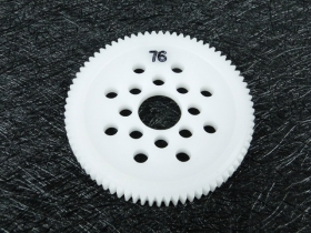 3Racing Delrin 48 Pitch Spur Gear 76T 3RAC-SG4876 - Afbeelding 2