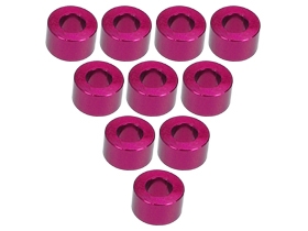 3Racing Aluminium M3 Flat Washer 3.5mm (10 Pcs) - Red 3RAC-WF335/RE - Afbeelding 2