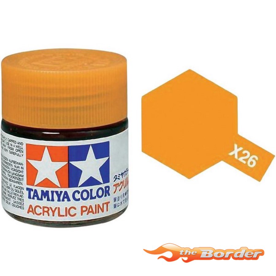 Tamiya Acrylic X-27 Clear Orange Gloss 23ml 81026
