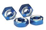 Traxxas Wheel hubs Alum. Blue (4) 4954X