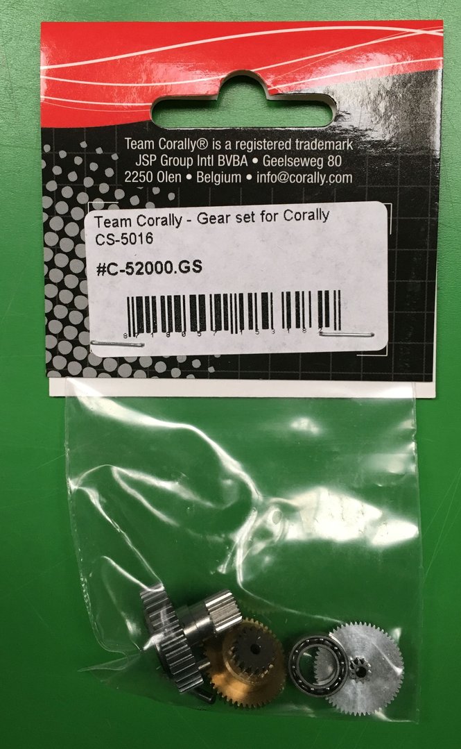 Corally Gear Set for Servo cs-5016 C-52000.GS - Afbeelding 3