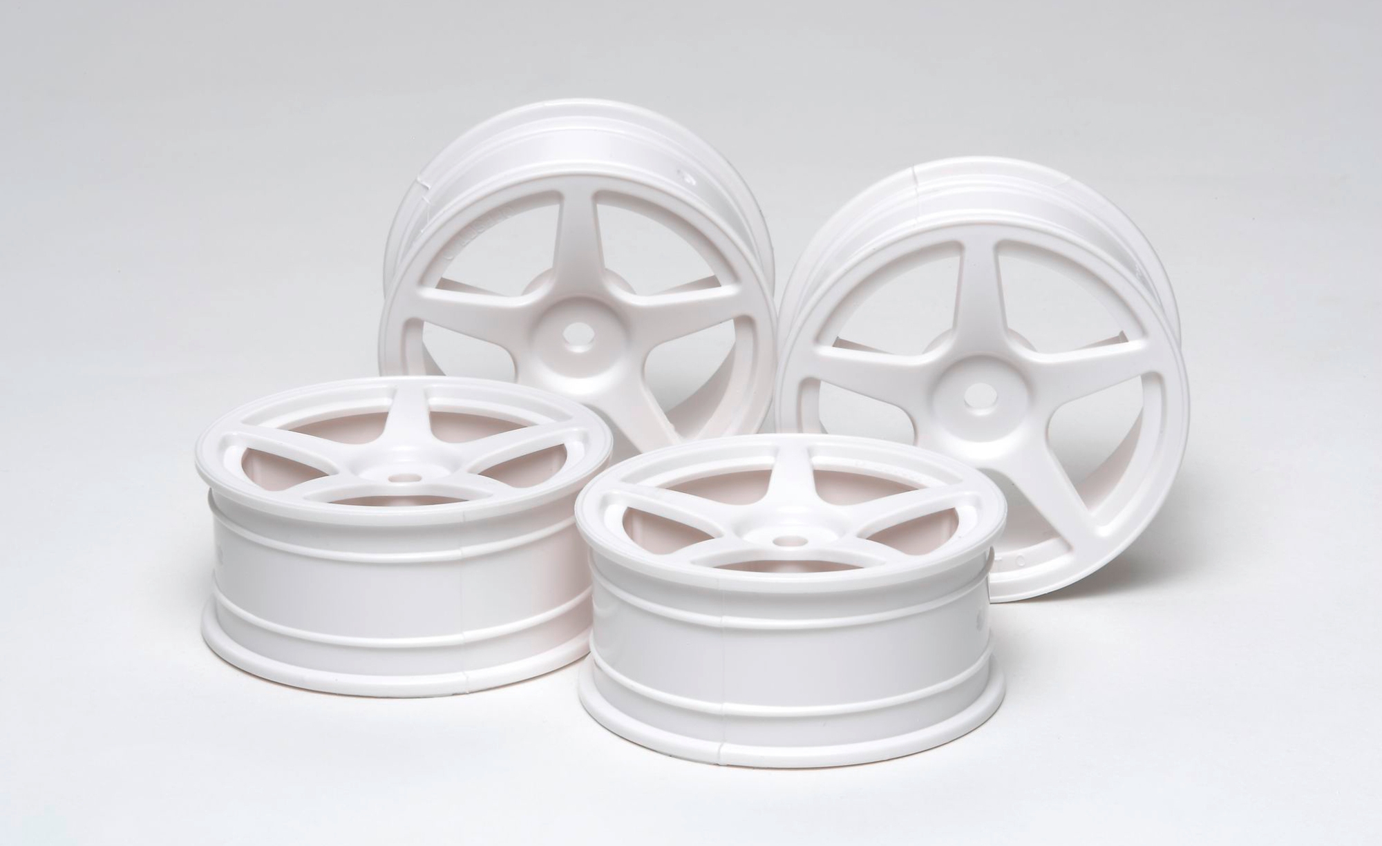 Tamiya 24mm Mesh Wheels (4pcs) - White Offset 0 53471