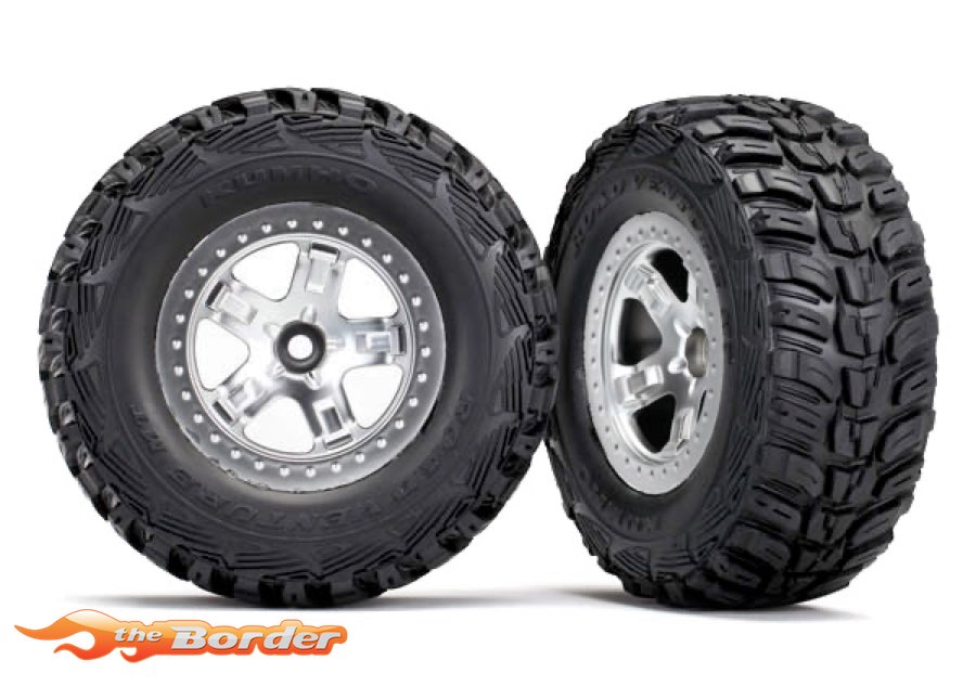 Traxxas Preglued SCT Kumho Tires Satin Wheels/Tyres 5881X