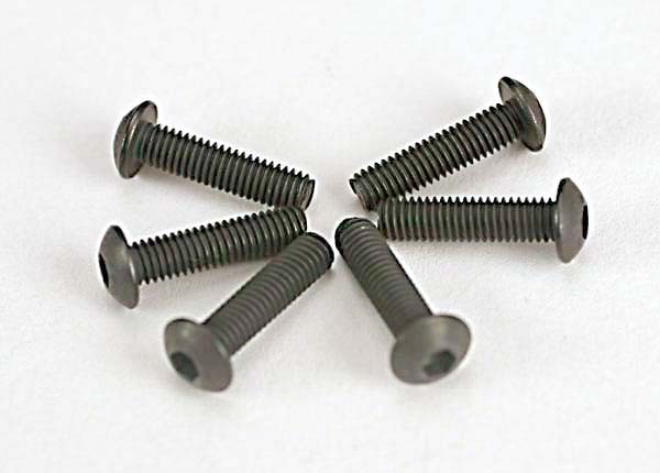 Traxxas 3x12mm Button-Head Screws Machine (Hex) (6) 2578