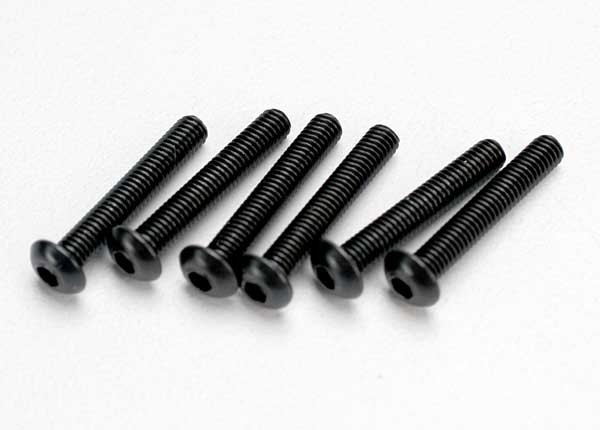 Traxxas 3x18mm Button-Head Screws Machine (Hex) (6) 2583