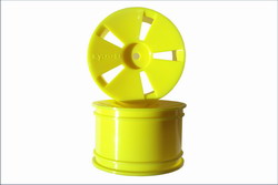 Kyosho wheel (fluor yellow/GP-ST/2pcs) ish01ky