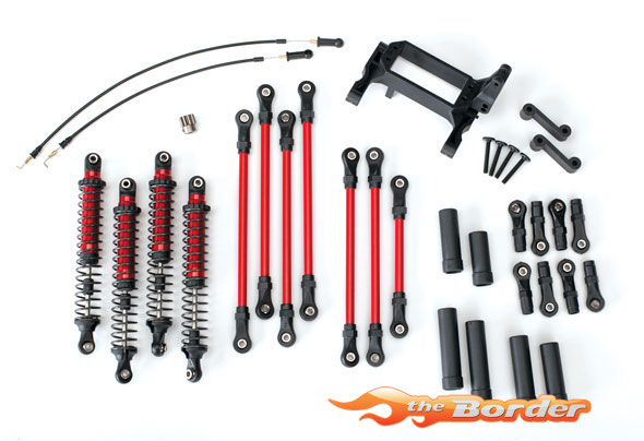 Traxxas Long Arm RED Lift Kit for TRX-4 Complete 8140R
