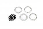 Traxxas Beadlock rings, satin (1.9') (aluminum) (4)/ 2x10 CS (48) 8169