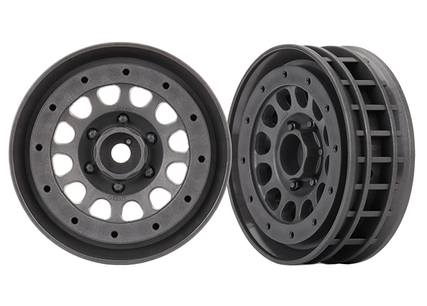 Traxxas Wheels Method 105 1.9' (charcoal gray, beadlock) (beadlock rings sold separately) 8173A