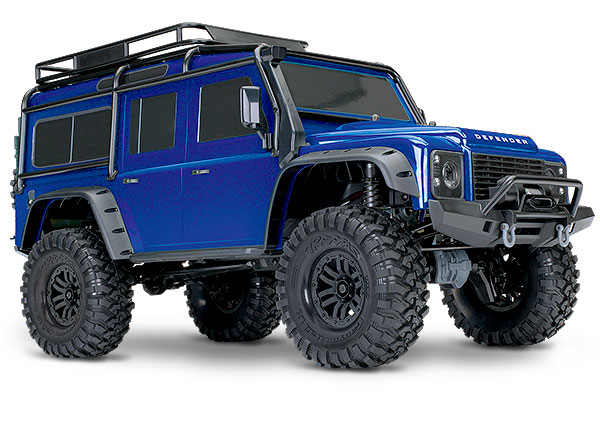 Traxxas Body Pre Painted Mett Blue Land Rover + Decals 8011T