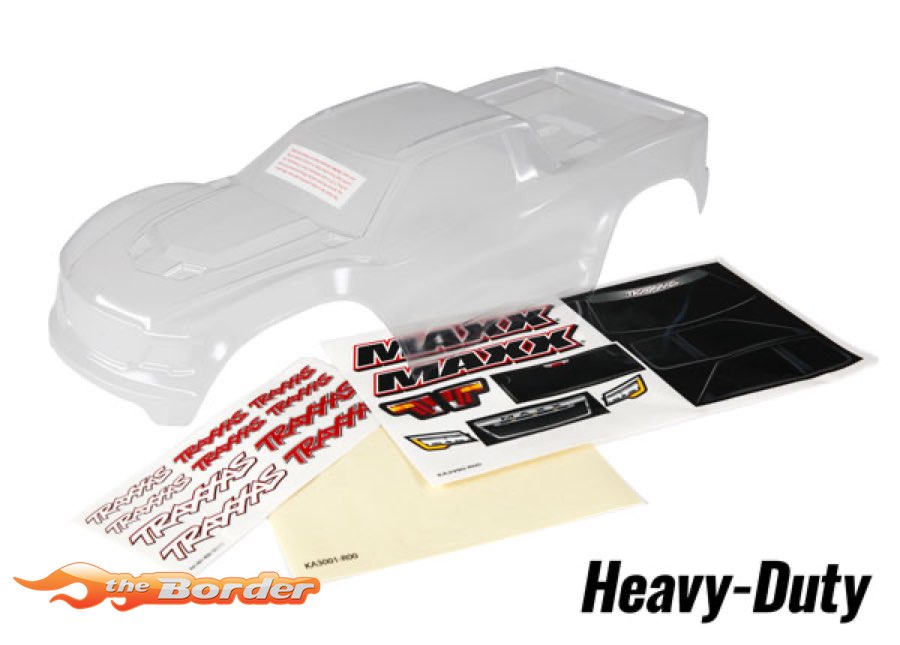 Traxxas Body Clear Maxx Heavy Duty Window / Decals Sheet 8914