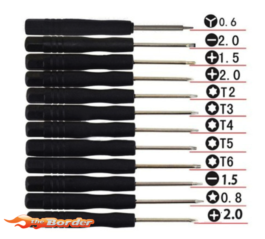 BRP 12pcs. Kit Screwdriver for Servo or Mobile Phones etc. - Afbeelding 2