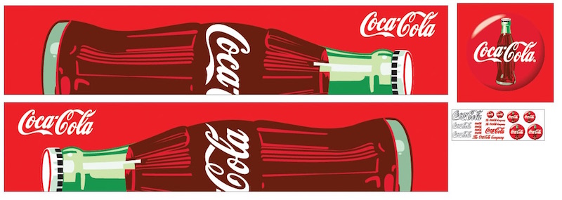 Cola Decal Sheet 1/14 Trailer (Tamiya/Carson 2-Axle Trailer) BRPD1605