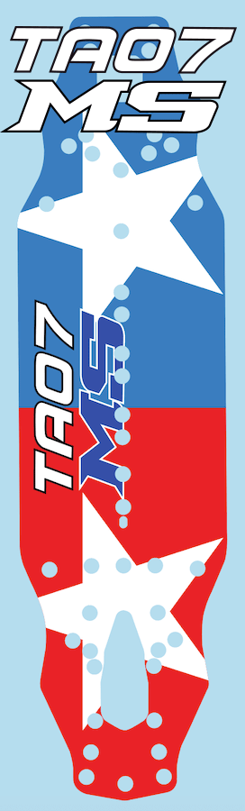 BRP Tamiya TA07 MS Chassis Protector - Tamiya Flag BRPD1464