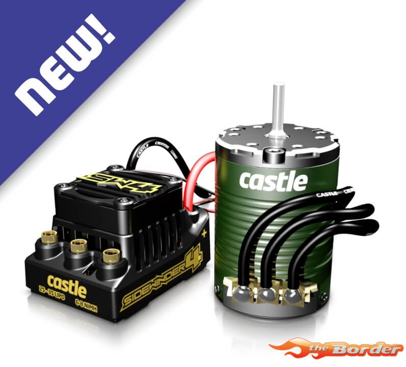 Castle Creations 1/10 Copperhead 1406-7700Kv Sensored Brushless ESC/Motor Combo, CSE10016604
