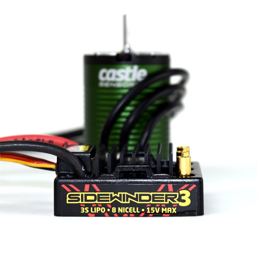 Castle SV-3 Sidewinder 1/10 Esc 2-3S Sensorless Motor 1406-5700Kv CC-010-0115-06