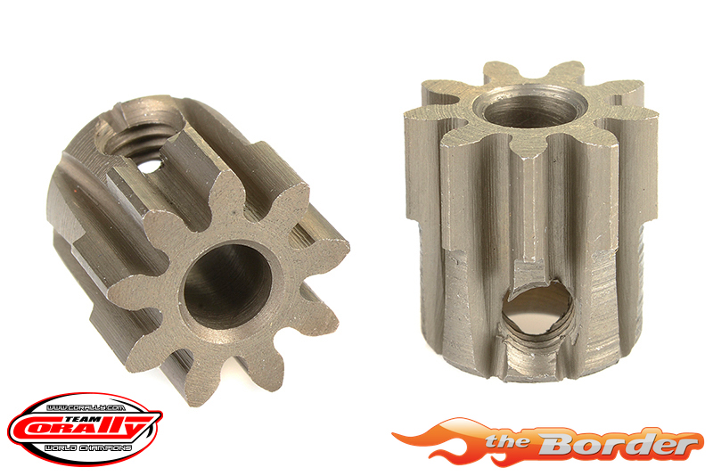 Corally 32DP 9T Steel Motor Pinion - 3.17mm Shaft C-71509