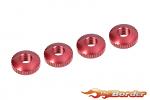 Corally Alu. Body Mount Cambered Nuts - 4pcs C-00100-053