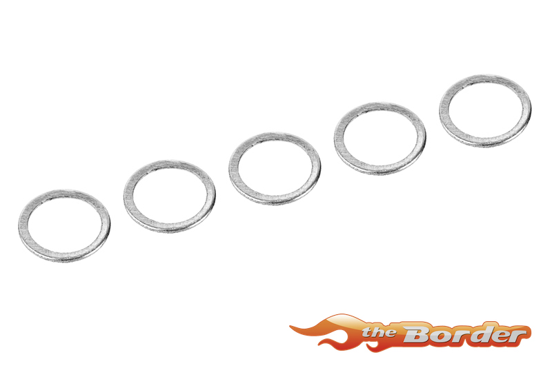Corally Alu. Shim Ring - ID 6.35mm 0.44mm 5pcs C-00100-077