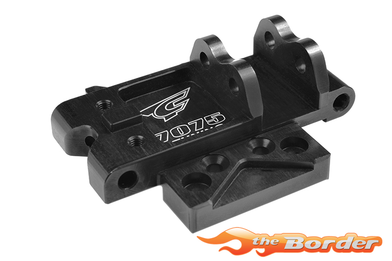 Corally Center Diff Plate - Chassis Brace Holder - 7075 T6 Black Alu C-00180-829