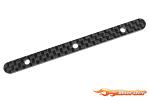 Corally Chassis Brace Stiffener - Rear - fits part C-00180-016 - Graphite 2.5mm - 2 pcs C-00180-253