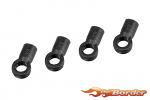 Corally Composite Ball Joint - Alu. Side Linkage Damper Tube - 4pcs C-00100-049